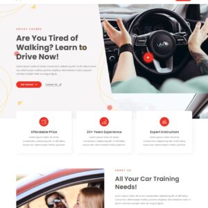 Drive - Заказать сайт курсов вождения автомобиля. #БиУ11