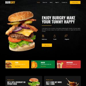 Burgry – Ресторан бургеров и быстрого питания #ЕиН12