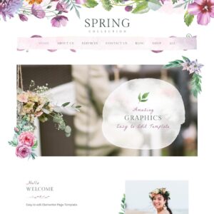 Spring Watercolor - Цветочные шаблоны #Р3