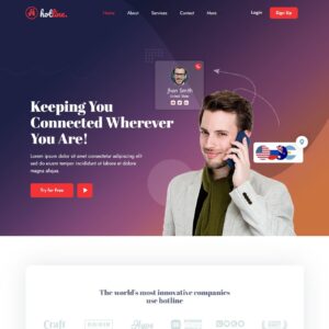 Hotline - Заказать сайт для колл-центра и телемаркетинга. #БиУ21