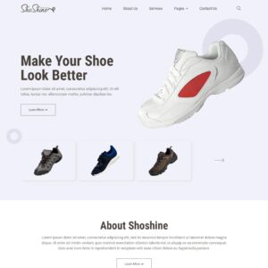 Shoe shine - Заказать сайт услуги по ремонту обуви. #БиУ12